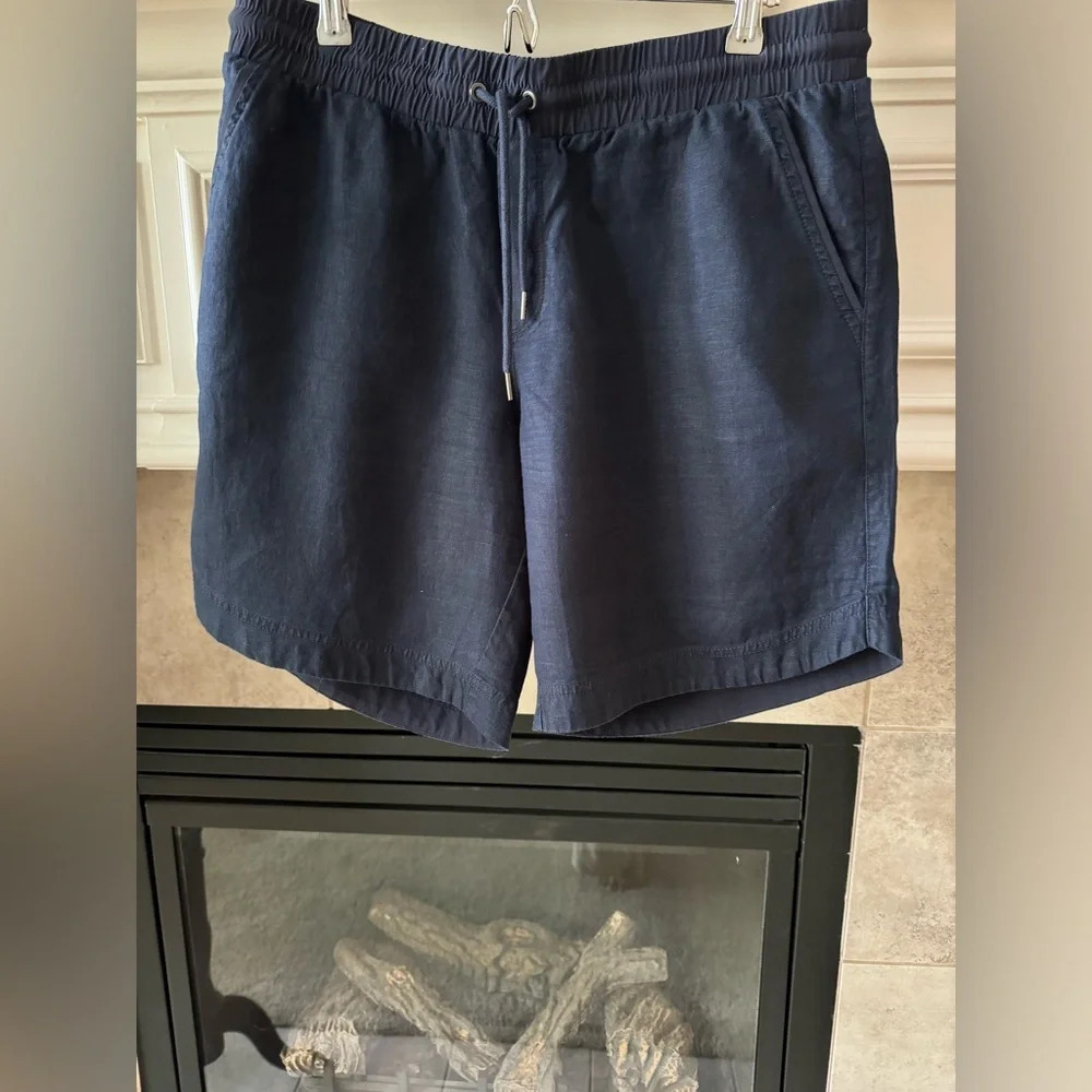 Athleta Navy Blue Drawstring Casual Shorts